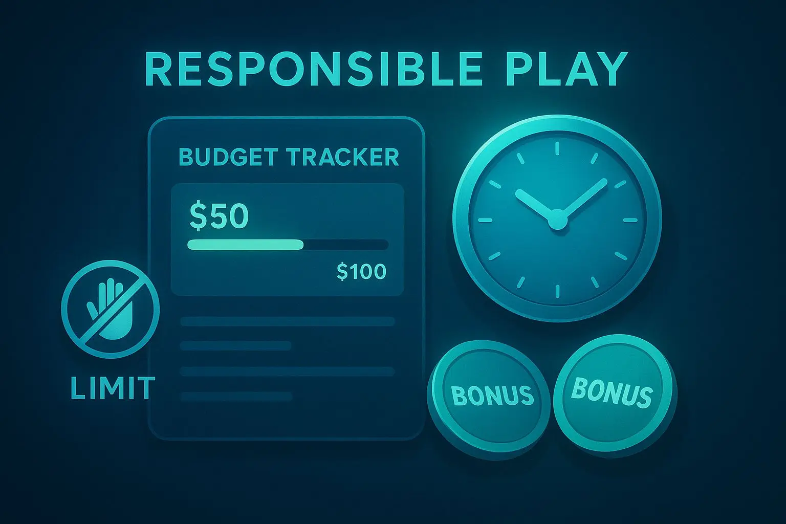 Responsible bonus use with budget and time control tools